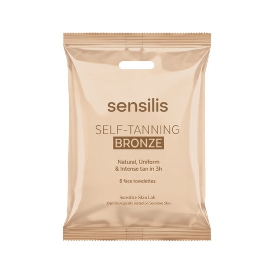 Sensilis Self Tanning Bronze 6 face towelettes