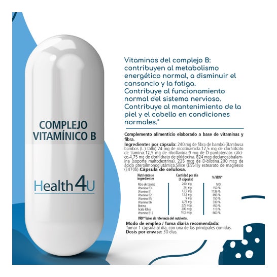 H4 U Complejo Vitamínico B 30 caps