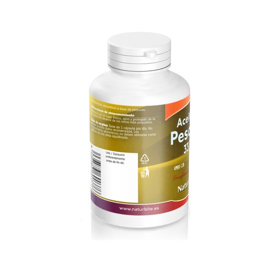 NaturBite Aceite de Pescado 1000 mg 33/22 120 caps