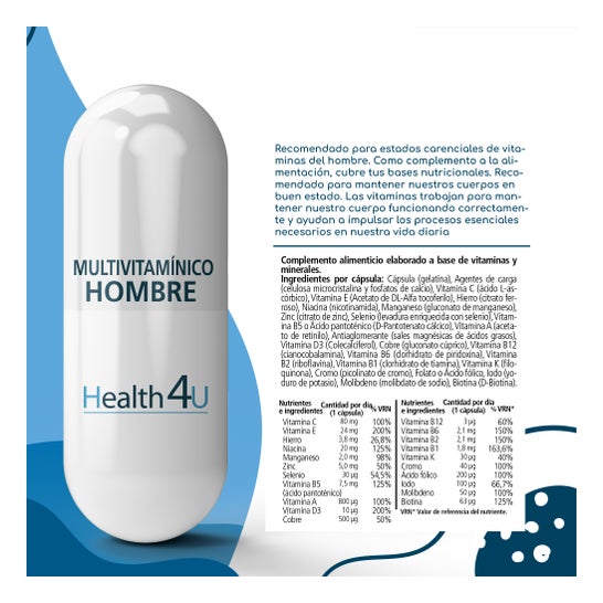 H4 U Multivitamínico Hombre 30 caps