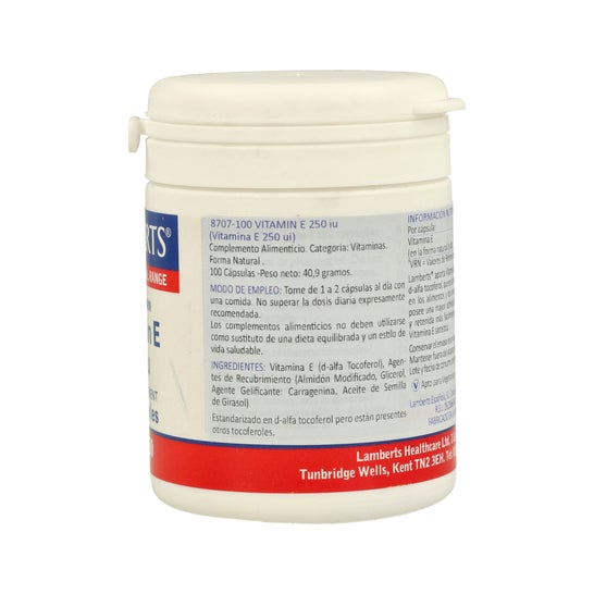 Lamberts Vitamina E 250ui 100cáps