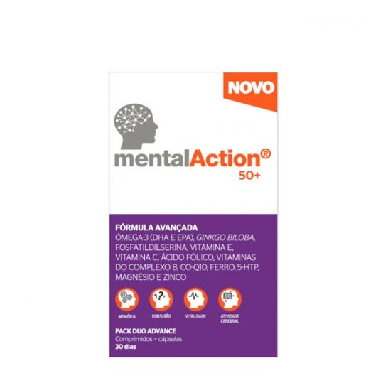 MentalAction 50+ Fórmula Avançada 30comp + 30caps