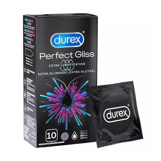 Durex Perfect Gliss Condom Box Of 10 | PromoFarma