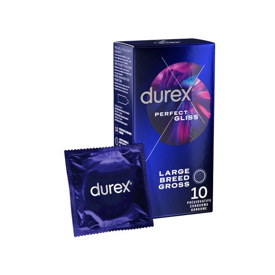 Durex Perfect Gliss Condom Box da 10 preservativi Durex Perfect Gliss