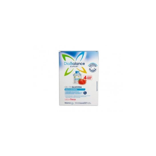 Diabalance Expert gel glucosa Efecto Sostenido Fresa 4 sobres