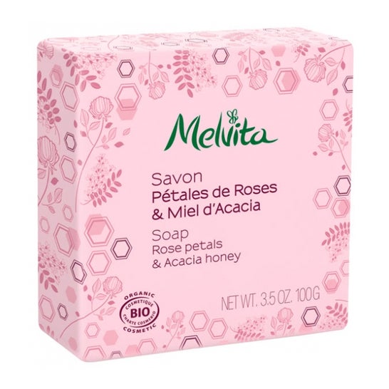 Melvita pink soap & acacia honey 100gr