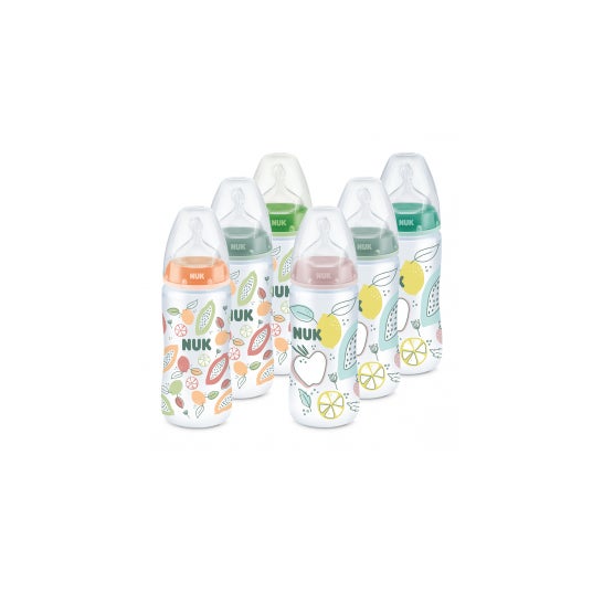 Nuk biberón travel first choice tetina silicona boca ancha T 1 orificio m 300 ml