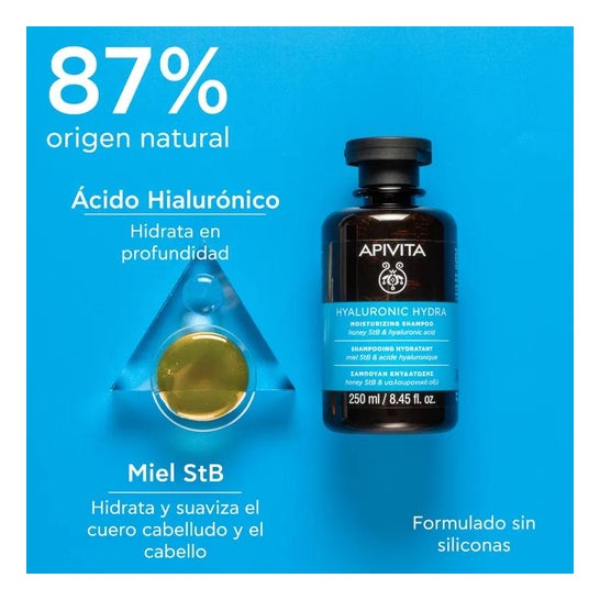 Champu Hidratante Ac Hialuronico Y Aloe Apivita 250 Ml Apivita, Champu Hidratante Ac Hialuronico Y Aloe Apivita 250 Ml Apivita,