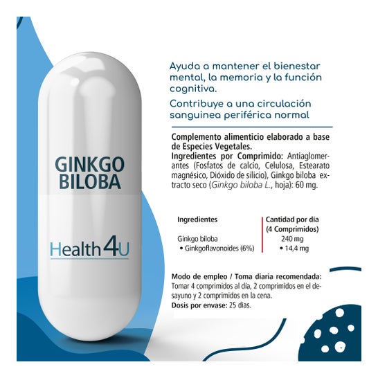 H4 U Ginkgo Biloba 100 comp