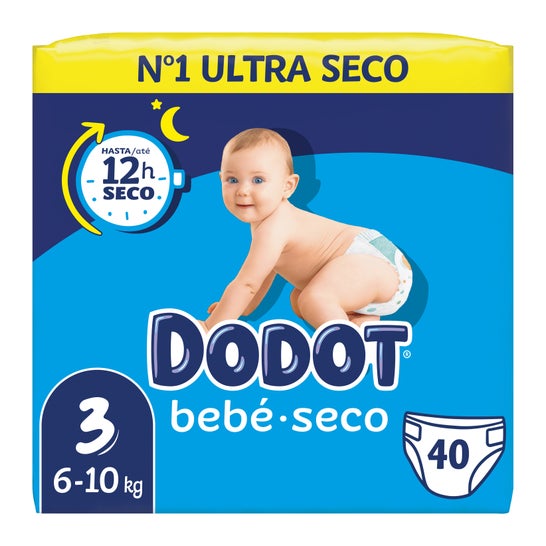Dodot Bebe Seco Talla 3 6-10kg 40uds