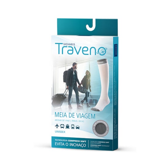 Sigvaris Traveno Travel Socks for Men Dark Blue TS 1 Pair
