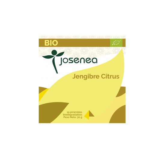 Josenea Jengibre Citrus BIO 15 pirámides en sobre