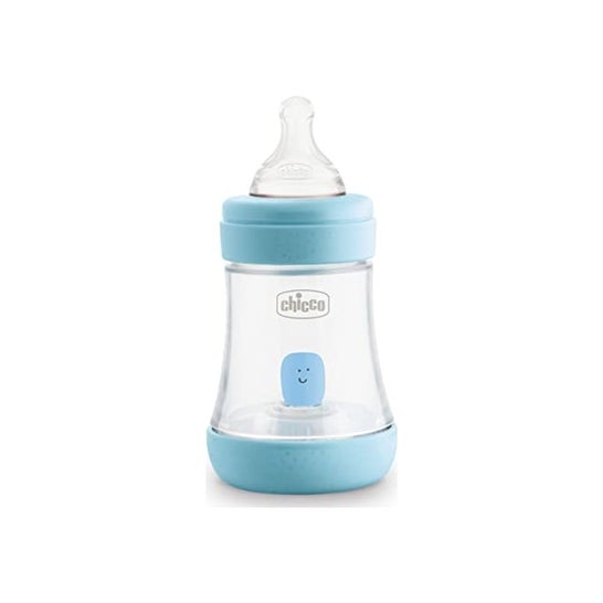 Biberon Perfect 5 0M+ 150ml Sil. Blue