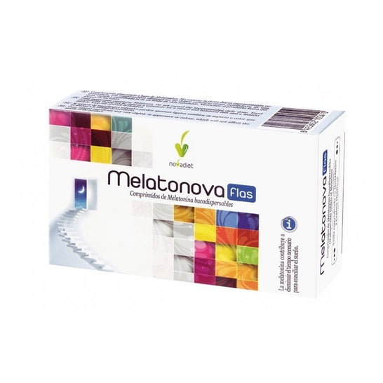 Novadiet Melatonova Flas 30 comprimidos bucodispersables.