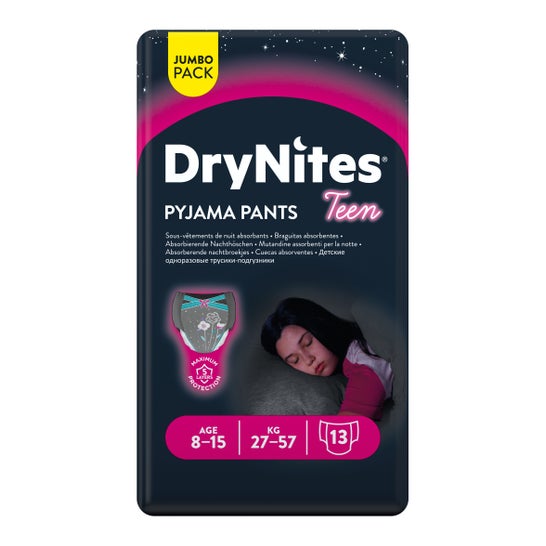 Huggies Diapers Drynites Girl 8-15 Years 13u