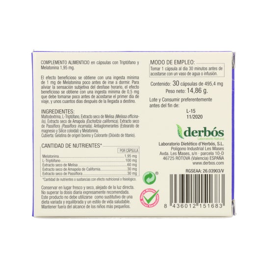 Derbos Obedorm Plus 30cáps