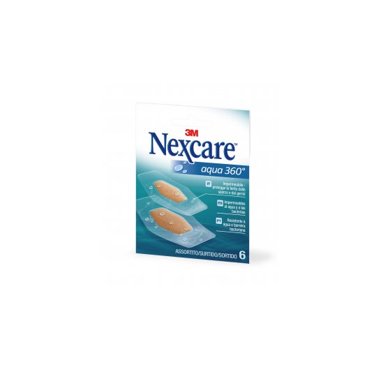 Nexcare® Aqua 360º tiras adhesivas bolsillo 6 uds