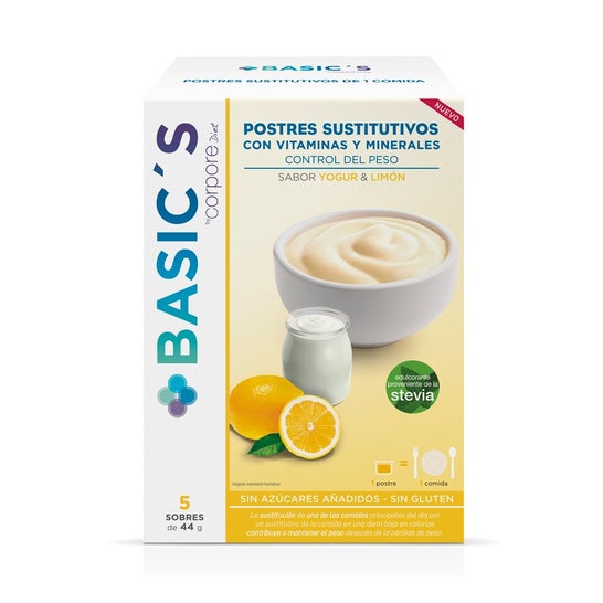 Corpore Diet Basic's Postre Sustitutivo Yogur y Limón 5 Sobres