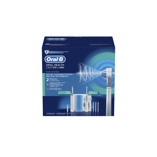 Confezione Oral-B Oxyjet Irrigatore dentale + Spazzolino elettrico Pro 900