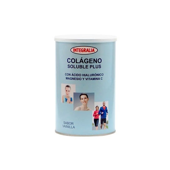 Integralia Colágeno Soluble Plus hialurónico magnesio sabor vainilla 300 g