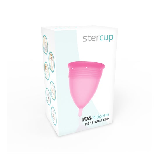 Stercup Menstruatiecup Silicone T-L Roze 1pc