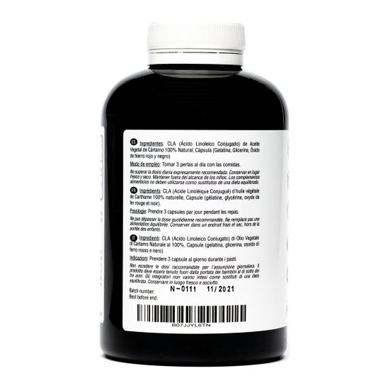 Hivital Foods CLA Ácido Linoleico Conjugado 3000 mg por dosis 180 Perlas de Aceite Vegetal de Cártamo (2 meses)