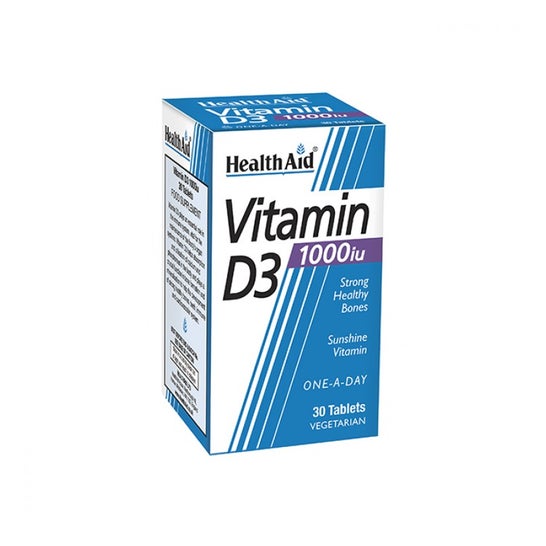 Vitamina D3 1 000 Ui 30 compresse di Healthaid Vitamina D3 1 000 Ui 30 compresse