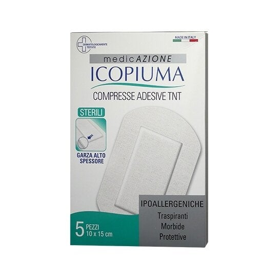 Icopiuma Compresa Adhesiva Tnt 10x15cm 5uds