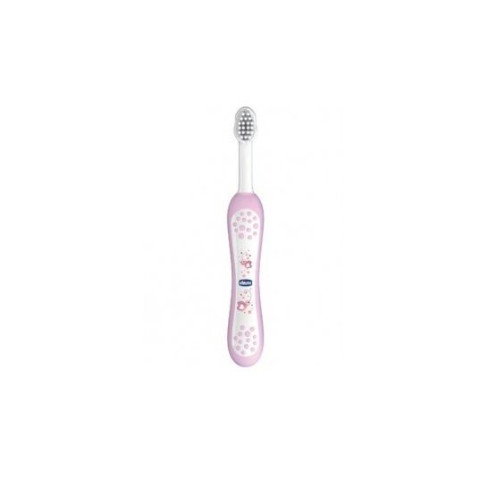 Chicco Cepillo Dental Infantil de Cerdas Suaves Rosa 6m+ 1ud