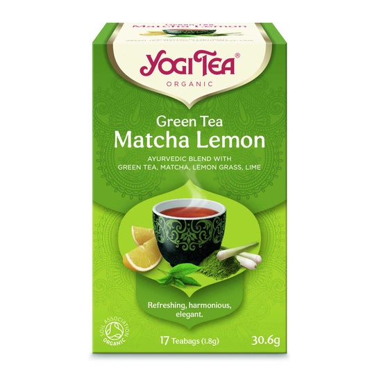 Yogi Tea Té Verde Limón Mate Ecológico 17 Bolsas