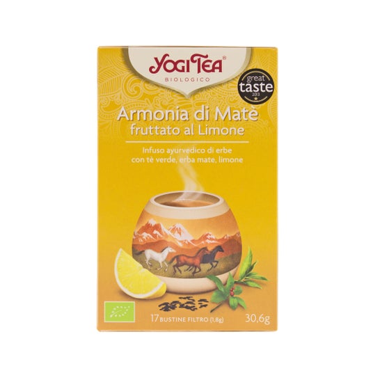Yogi Tea Té Verde Limón Mate Ecológico 17 Bolsas