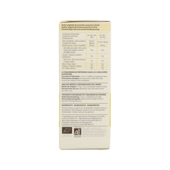 Pranarôm Aceite Vegetal Germen de Trigo Virgen 50ml