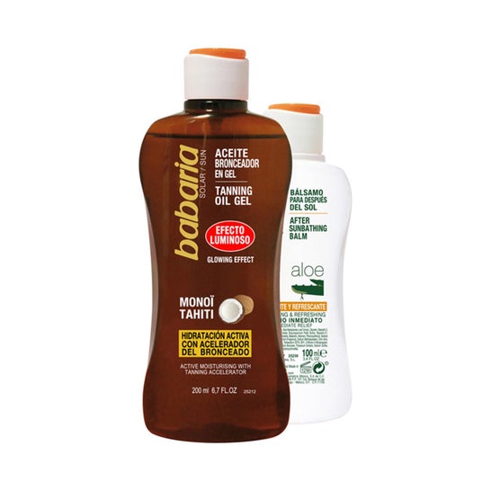 Babaria Żel słoneczny żel ochronny Monoi Tahiti 200ml + After Your