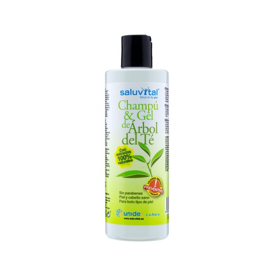 Saluvital Champú & Gel de árbol del té 300 ml