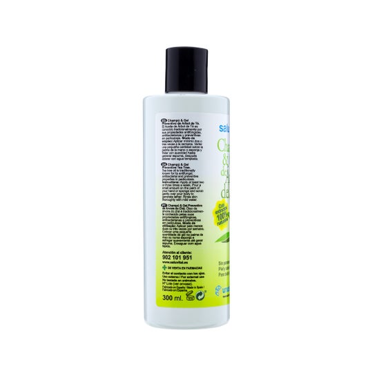 Saluvital Champú & Gel de árbol del té 300 ml