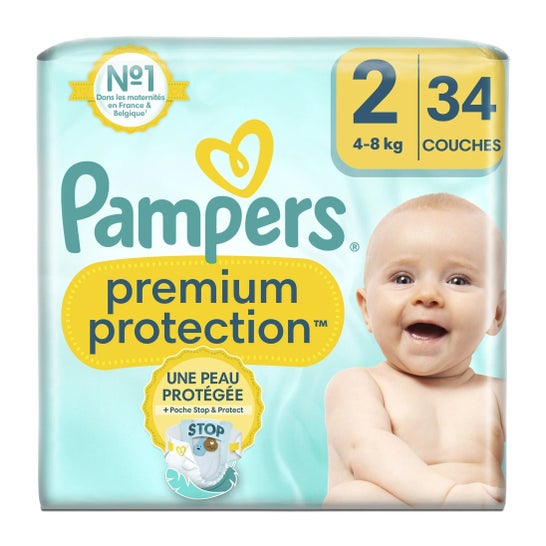 Pampers Premium Schutz Größe 2 4-8kg 34 Stück