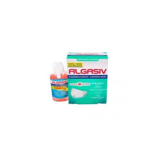 Algasiv® upper denture pads 30 pcs + Algasiv®Colutorio
