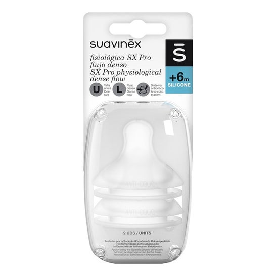 Suavinex Chupete Prints Fisiológico Silicona SX Pro 6-18m 2uds