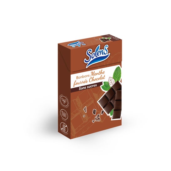 Solens Caramelos de Menta Rellenos de Chocolate Bio 50g