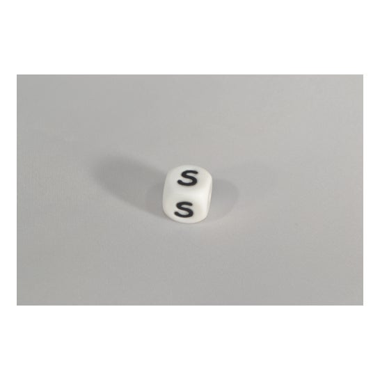 Perlina di silicone irreversibile per chip clip Lettera S 1 unità