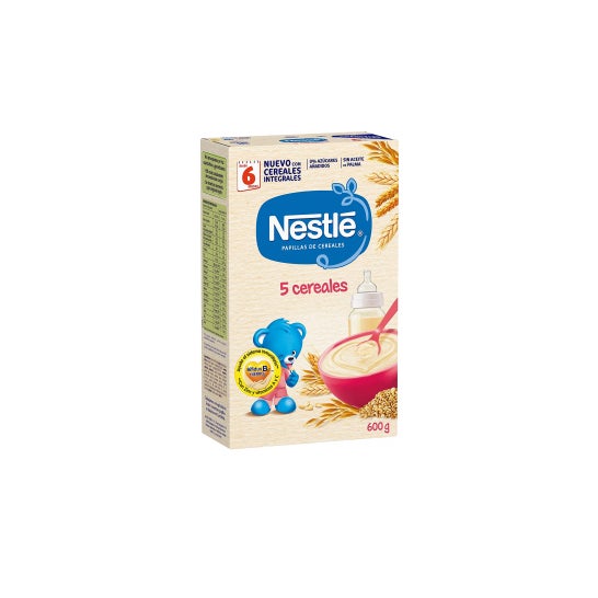 Nestlé papilla 5 cereales sin leche 600g