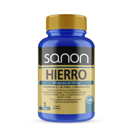 Sanon Hierro 30vcaps