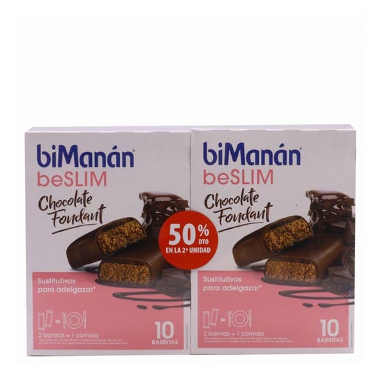 BeSlim Pack Barrita Sustitutivo Comida Chocolade Fondente 20uds