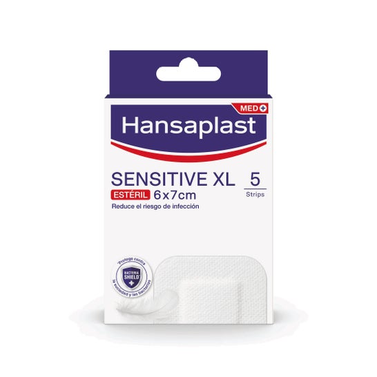 Hansaplast Sensitive XL Steriele Verbandkompressen 6x7cm 5uds