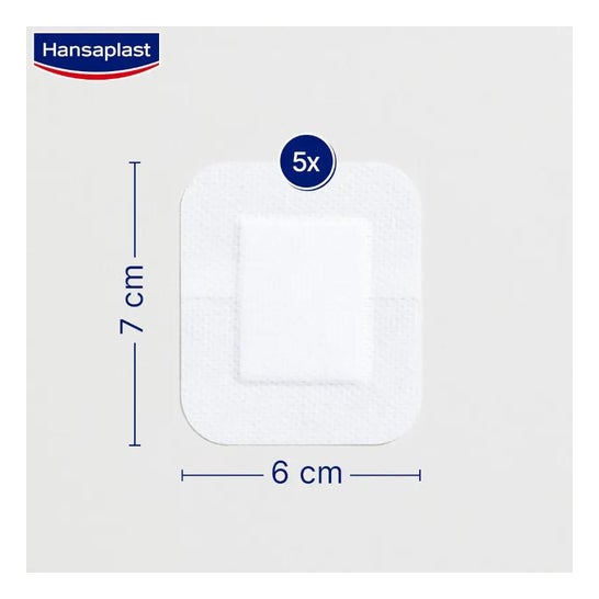Hansaplast Med+ Sensitive XL Apósitos 6x7cm 5uds Hansaplast Med+ Sensitive XL Apósitos 6x7cm 5uds