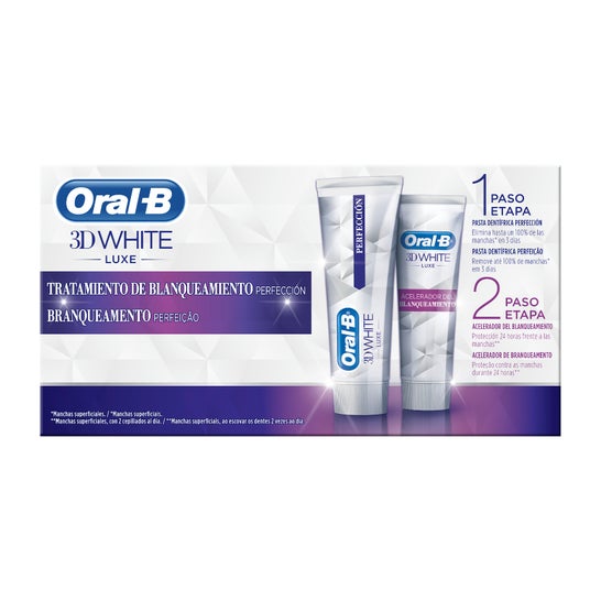 Oral-b 3dwhite Tratamiento De Blanqueamiento Perfeccion 2x75 Ml