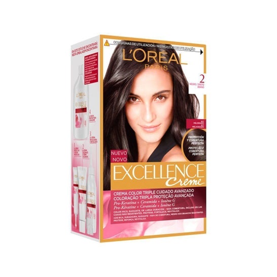 L'Oreal Set Excellence Creme Tint 2 Zwart