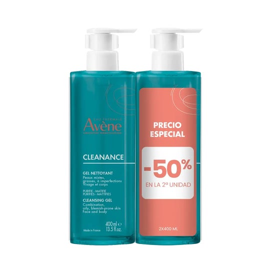 Avène Cleanance Gel Limpiador 2x400ml