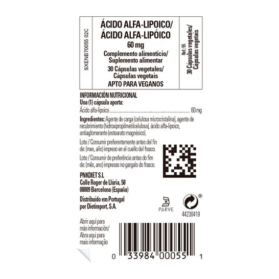 Solgar Ácido Alfa-Lipoico 60 mg 30vcaps