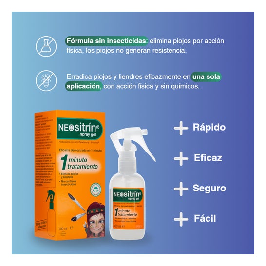 Neositrin Antipiojos Spray Gel 60ml + Champú 100ml
